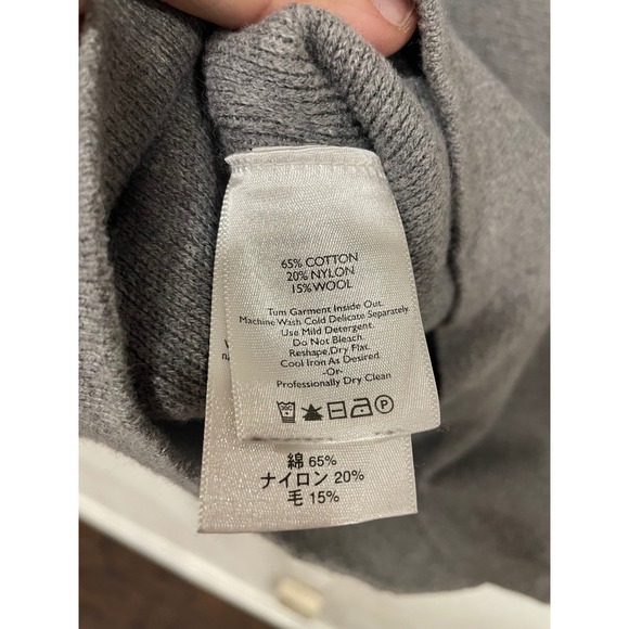 Eddie Bauer Men's Medium Gray cotton/wool Blend Crew neck Sweater - Picture 4 of 4